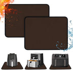 2 PCS Heat Resistant Mats for Countertop Air Fryer, 24x16in, Brown by Amerbro