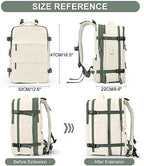 coofay Expandable Travel Backpack For Women Men Airline Approved Personal Item Backpack For Airlines Carry On Backpack Flight Approved Waterproof Backpack For Traveling On Airplane Travel Bag - Image 2