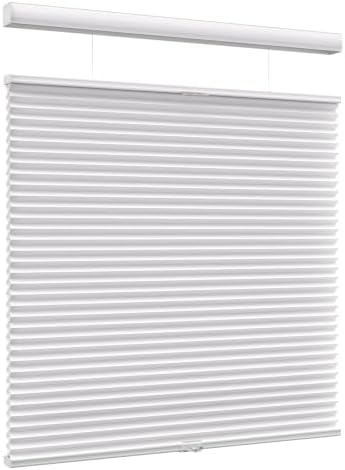Custom Size MYshade Top Down Bottom Up Shades Light Filtering Cordless Blinds for Indoor Windows Cellular Blinds & Shades Window Covering Easy to Install, White by MYSHADE