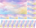 8 Pcs Fluorescent Light Covers with 80 Magnets Decorative for Classroom Ceiling Light 4 x 2 Feet Magnetic Light Covers Filter Easy Install for Office Hospitals & Home Drop Ceiling Supplies(Rainbow ) by Wiooffen