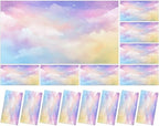 8 Pcs Fluorescent Light Covers with 80 Magnets Decorative for Classroom Ceiling Light 4 x 2 Feet Magnetic Light Covers Filter Easy Install for Office Hospitals & Home Drop Ceiling Supplies(Rainbow ) by Wiooffen