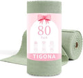 80 Pack Microfiber Cleaning Cloth Roll,Lint Free Rags & Tear Away Reusable Towels Washable Scratch,Ultra Absorbent Dish Rags(12" x 12") for Car Kitchen Home Garage-Green by Tigona