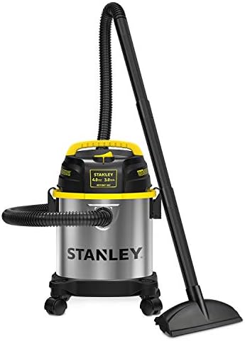 STANLEY 3 Gallon Wet Dry Vacuum, Powerful 4 Peak HP Motor, Portable Stainless Steel 3 in 1 Multifunctional Shop Vacuum with Blower, Model: SL18136 by STANLEY