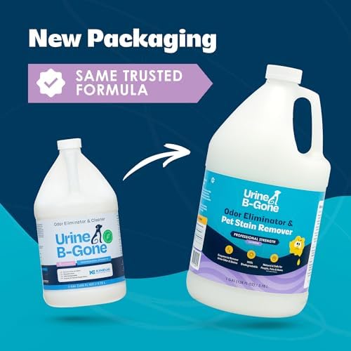 Urine B-Gone, Professional Enzyme Odor Eliminator & Pet Stain Remover, Human, Cat & Dog Urine Cleaner, Effective on Laundry, Carpets & More, Lavender Scent, 1 Gallon (Pack of 2) - Image 2