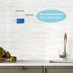 STICKGOO 10-Sheet Subway Tile Peel and Stick Wall Tiles, Seamless Design Polished Dolomite Kitchen Backsplash, PVC Stick on Tiles for Kitchen, Bathroom, RV, Fireplace - Image 5