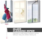 Tofficu Telescopic 80cm Window Cleaning Squeegee and Scrubber with Detachable Handle, Dual-Sided Glass Wiper for Home and Shower Glass Cleaning, Pink Extension Pole Window Cleaner Tool - Image 6