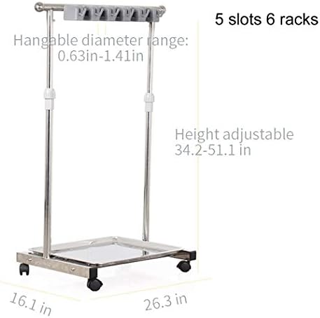 movable mop broom holder put wet mops floor standing cleaning tool rack stainless for schools, hospitals, factories, hotels, restaurant, etc. - Image 4