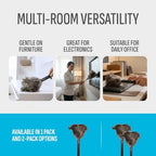 Retractable Feather Duster 8-14 in Adjustable - Natural Ostrich Feather Duster for Cleaning Ceiling Fans, Blinds, Plantation Shutters, Walls & Furniture - Quality Checked in USA - 1 Pack - Image 5