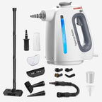 Spurgehom 1350W Handheld Steam Cleaner with 15-Pc Accessories(including mop) & 550ML Tank – 3Bar Dirty-Free Steamer for Floors, Cars, Upholstery, and Multi-Surface Home Cleaning by Spurgehom