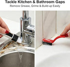 11 Pack Window Track Cleaning Tools Set, Window Groove Cleaning Brush Kit, Hard Bristle for Sliding Door, Sill, Tile Lines, Shutter, Corner, Grout, Sink - Image 4