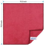 HOMEXCEL Red Microfiber Cleaning Cloth, Microfiber Towels for Car, 12 Pack - Image 2