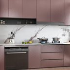 CRE8TIVE Rose Gold Stainless Steel Contact Paper for Appliances 12"x354" Brushed Metallic Peel and Stick Wallpaper Self Adhesive Heat Resistant Stainless Steel Wallpaper for Kitchen Refrigerator Stove - Image 2