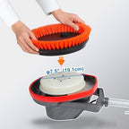 HHQ Commercial Scrub Brush for Orbital Floor Scrubber, Compatible with Oreck Orbiter XL ORB550MC, Bissell BGEM9000, 12" Diameter, Heavy-Duty Brush, Orange - Image 3
