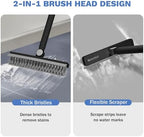 SetSail Grout Cleaner Brush with Long Handle, V-Shaped Floor Brush, Black - Image 4