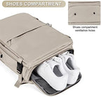 coofay Laptop Travel Backpack For Women Men Airline Approved Carry On Bags For Airplanes Underseat Luggage Backpack For Traveling On Airplane Personal Item Travel Bag For Airlines Light Brown - Image 6