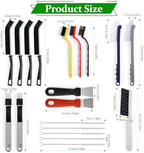 19Pcs Crevice Cleaning Brush Set,Hard Bristle Gap Scrub Tools - Image 7