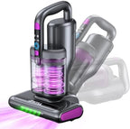 Mattress Vacuum Cleaner, 20KPa Suction, UV-C Light, 140°F Heated Air, 30000 RPM Brushroll, Ultrasonic Technology, HEPA Filter, 500W Corded Bed Vacuum for Mattress & Sofa by NIPOO