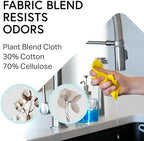 Swedish Wholesale Dishcloths Reusable 8" x 7" Sponge Cloths, Bulk 10 Pack of High Absorbent Cellulose Dish & Kitchen Cleaning Hand Towels, Wring to Dry & Machine Wash, Odor Resistant, Seafoam - Image 2