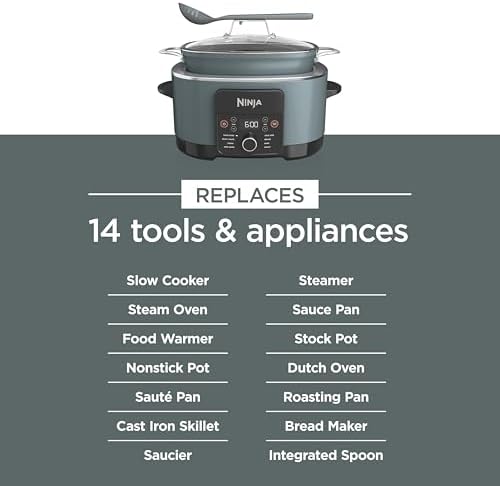 Ninja® PossibleCooker™ PRO 14-in-1, 8.5-qt, Sea Salt Gray, MC1001 - Image 6