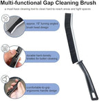 2 Pcs Hard Bristle Crevice Cleaning Brush - Crevice Cleaning Brushes for Household Use, Multifunctional Corner Gap Cleaning Brush Tool Grout Cleaner Brush for Kitchen Bathroom Window Track - Image 2