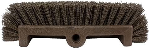 SPARTA Multi-Level Tile Scrub Brush 12" Wide Brush Head, Heavy-Duty Tile Cleaning Brush with End Bristles for Commercial Tiles, Tubs and Floor, Plastic, 12 Inches, Brown - Image 4