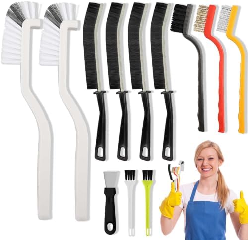 12Pcs Crevice Cleaning Brush, Multifunctional Grout Brush by Unknown