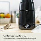 bella Electric Can Opener and Knife Sharpener, Black - Image 5