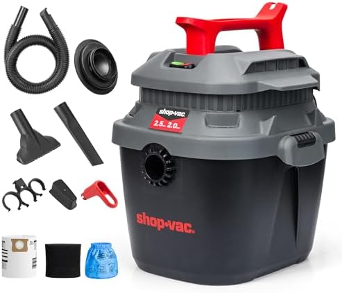 Shop-Vac 5430095 2.5 Gallon 2.0 Peak HP Wet/Dry Vac with Blower by Shop-Vac