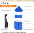 Caulk Gun Kit, Smooth Silicone Caulking Gun and Caulk Remover Tool, Sealant Finishing Tool Grout Scraper for Kitchen Bathroom Window Sink Joint, All in One with Gift Box - Image 6
