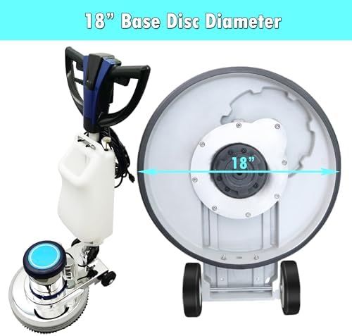 INTSUPERMAI Floor Scrubber Buffer 18" Commercial Floor Polisher Heavy Duty Single Pad Tile Scrubber Industrial Floor Polisher Buffer Machine 175rpm/min 110V - Image 5