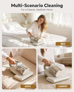 Mr.ego Mattress Vacuum Cleaner, 16Kpa Couch Vacuum with 253.7nm UV-C Light - Image 5