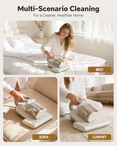 Mr.ego Mattress Vacuum Cleaner, 16Kpa Couch Vacuum with 253.7nm UV-C Light - Image 5