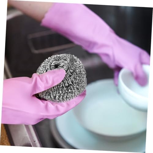 20pcs Steel Wire Kitchen Scrubber for Dishes and Ovens Silver - Image 6