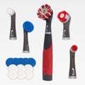 Rubbermaid Reveal Power Scrubber 18-Piece Kit, Cordless Electric Battery Powered Scrub Brush, Water Resistant, for Home/Kitchen/Bathroom/Grout/Tile/Shower/Tub by Rubbermaid