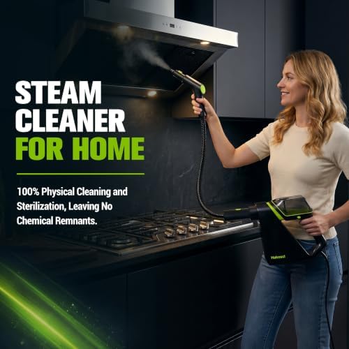 Handheld Steam Cleaner for Home, 10s Fast Heat Up, 1500W Portable Steam Cleaning with Dual Safety Lock.400ml Large Water Tank for Bathroom, Toilet, Kitchen, Grout, Window, Car - Image 3