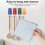 Jeymei 20pcs Non Scratch Wire Dishcloth,Dish Cloths for Washing Dishes,Blue - Image 6