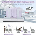 coofay Travel Backpack Carry on Flight Approved Mochila De Viaje Personal Item Travel Bag Large Backpack for Travel Backpacks for Men Women Carry on Backpack for Airplanes 18x14x8 Inches Travel Bag - Image 2