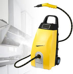 Multipurpose High Pressure Steam Cleaner, Heavy-Duty Portable Steamer with 3.5L Tank & 6 Accessories, Ideal for Home Kitchen Car Upholstery Tile Grout AC Cleaning (Yellow) by ENWEGEY
