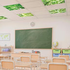 4 Pcs Fluorescent Light Covers with 40 Magnets Decorative for Classroom Ceiling Light 4 x 2 Feet Magnetic Light Covers Filter Easy Install for Office Hospitals & Home Drop Ceiling Supplies (Forest) - Image 6