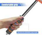 Car Windshield Cleaner Tool, Retractable Rearview Mirror Brush with Extendable Handle, Microfiber Window Washing Pad, Portable Auto Glass Wiper for Car Home Office (Orange) - Image 4