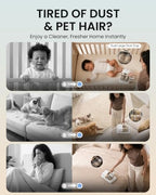 HEAPETS Mattress Vacuum Cleaner, 16Kpa Bed Vacuum with 275nm UV-C Light & 149℉ Heat & Ultrasonic, Dual High-Speed Roller Brushes & H13 HEPA Filter for Pet Hair, Bed, Sofa, Couch, Corded White - Image 2