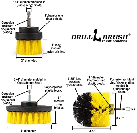 Drill Brush Attachment - Toilet Brush Cleaning Supplies - Grout Cleaner - Image 5