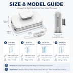 6-in-1 Magnetic Window Cleaner, Magnet Window Cleaner Tool (18-30mm) - Image 7