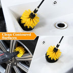 5pcs Drill Brush Attachment Set, for Tile Grout, Floor, Bathroom, Kitchen - Image 4