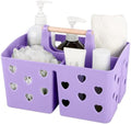 Portable Shower Caddy Plastic Shower Basket Organizer with Handle, Purple by Anyoifax