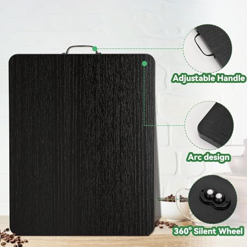 Appliance Slider, Sliding Tray for Coffee Maker, Coffee Pot Slider for Countertop, 360° Rolling Tray Appliance Slider for Kitchen Appliances- Black (9.5” X 14”) - Image 6