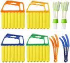 8 Pcs Window Blind Cleaner Duster Tool, 7 Fingers Blinds Cleaning Tool and 4 Pcs Air Vent Cleaner for Wood Venetian Blinds by Unknown