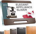 Ibyx Appliance Slider, Sliding Tray for Coffee Maker, 13 x 10.5 in, Brown by Ibyx