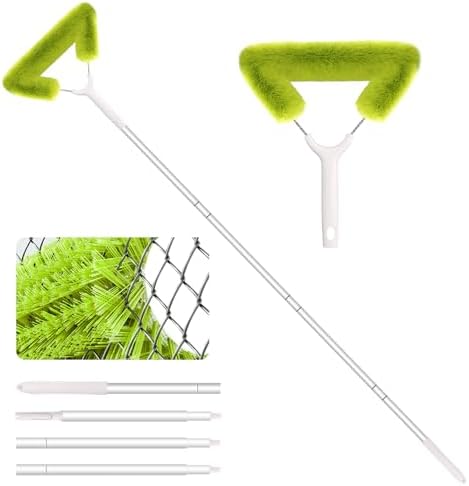 Window Screen Cleaning Brush with 62in Extension Pole by fieploom