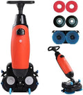 Commercial Floor Scrubber Machine,17” Cleaning Width,Multi Functional Floor Buffer Polisher Machine,240 RPM,Deep Cleaning Tile and Grout, Hardwood Floors and Carpets with Ease Red by Unknown